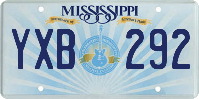 MS license plate YXB292