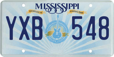 MS license plate YXB548