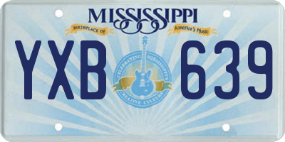 MS license plate YXB639