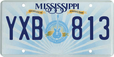 MS license plate YXB813