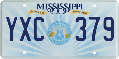 MS license plate YXC379
