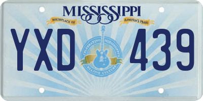 MS license plate YXD439