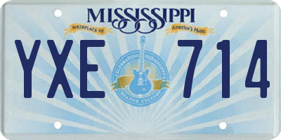 MS license plate YXE714