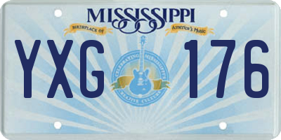 MS license plate YXG176