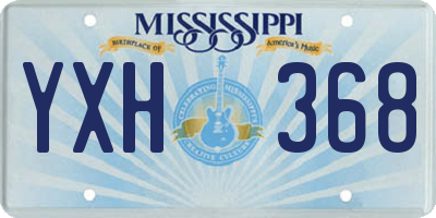 MS license plate YXH368