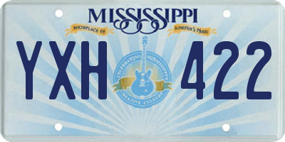 MS license plate YXH422
