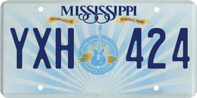 MS license plate YXH424