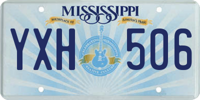 MS license plate YXH506