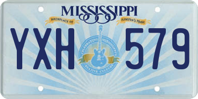 MS license plate YXH579