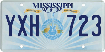 MS license plate YXH723
