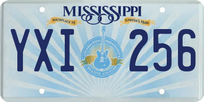 MS license plate YXI256
