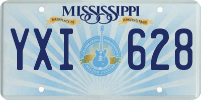 MS license plate YXI628