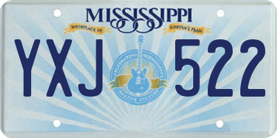 MS license plate YXJ522