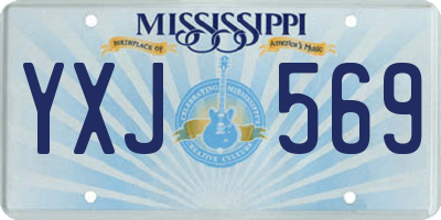 MS license plate YXJ569