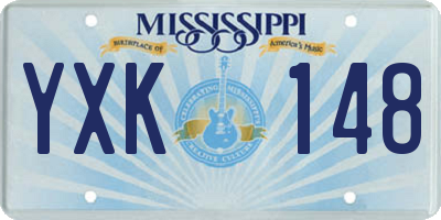 MS license plate YXK148