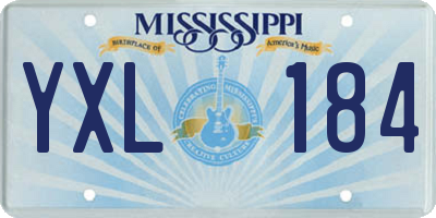 MS license plate YXL184