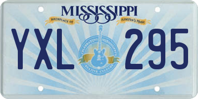 MS license plate YXL295