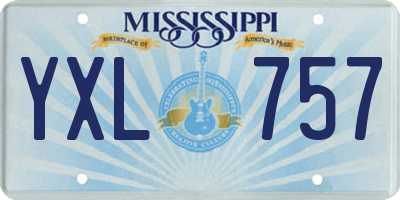 MS license plate YXL757