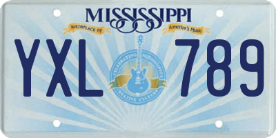 MS license plate YXL789