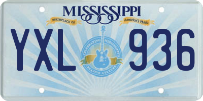 MS license plate YXL936