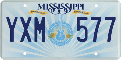 MS license plate YXM577