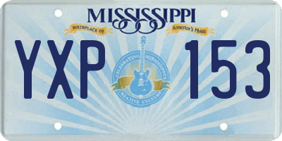 MS license plate YXP153