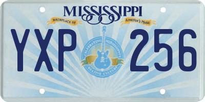 MS license plate YXP256