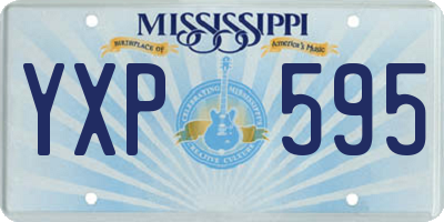 MS license plate YXP595
