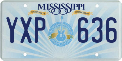 MS license plate YXP636