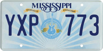 MS license plate YXP773