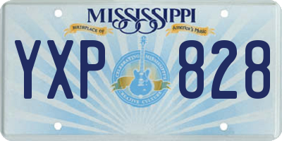 MS license plate YXP828