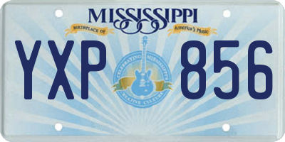 MS license plate YXP856