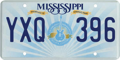 MS license plate YXQ396