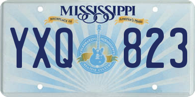 MS license plate YXQ823