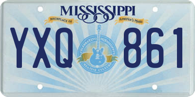 MS license plate YXQ861