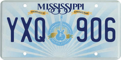 MS license plate YXQ906
