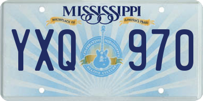 MS license plate YXQ970