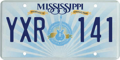 MS license plate YXR141