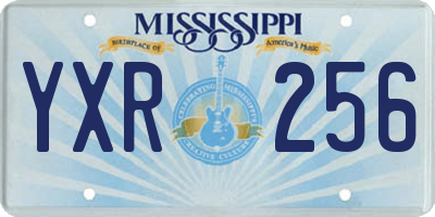 MS license plate YXR256