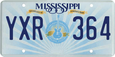 MS license plate YXR364