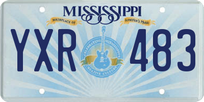MS license plate YXR483