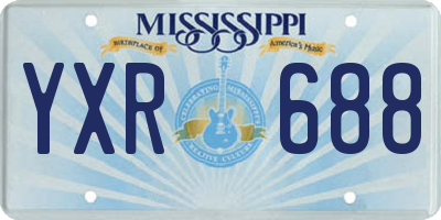 MS license plate YXR688