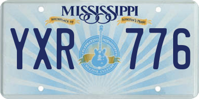 MS license plate YXR776