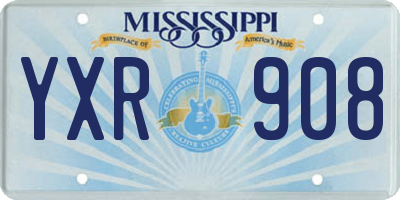 MS license plate YXR908