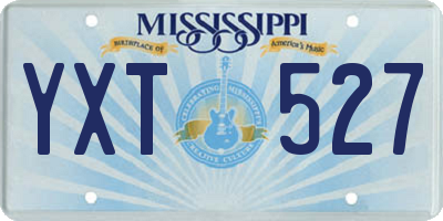 MS license plate YXT527