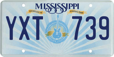 MS license plate YXT739