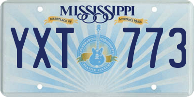MS license plate YXT773