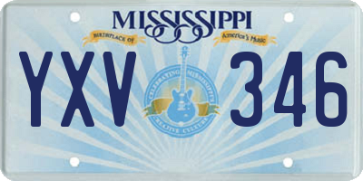 MS license plate YXV346