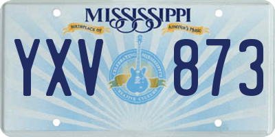 MS license plate YXV873