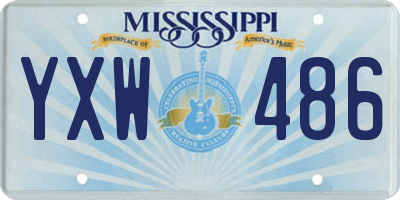 MS license plate YXW486